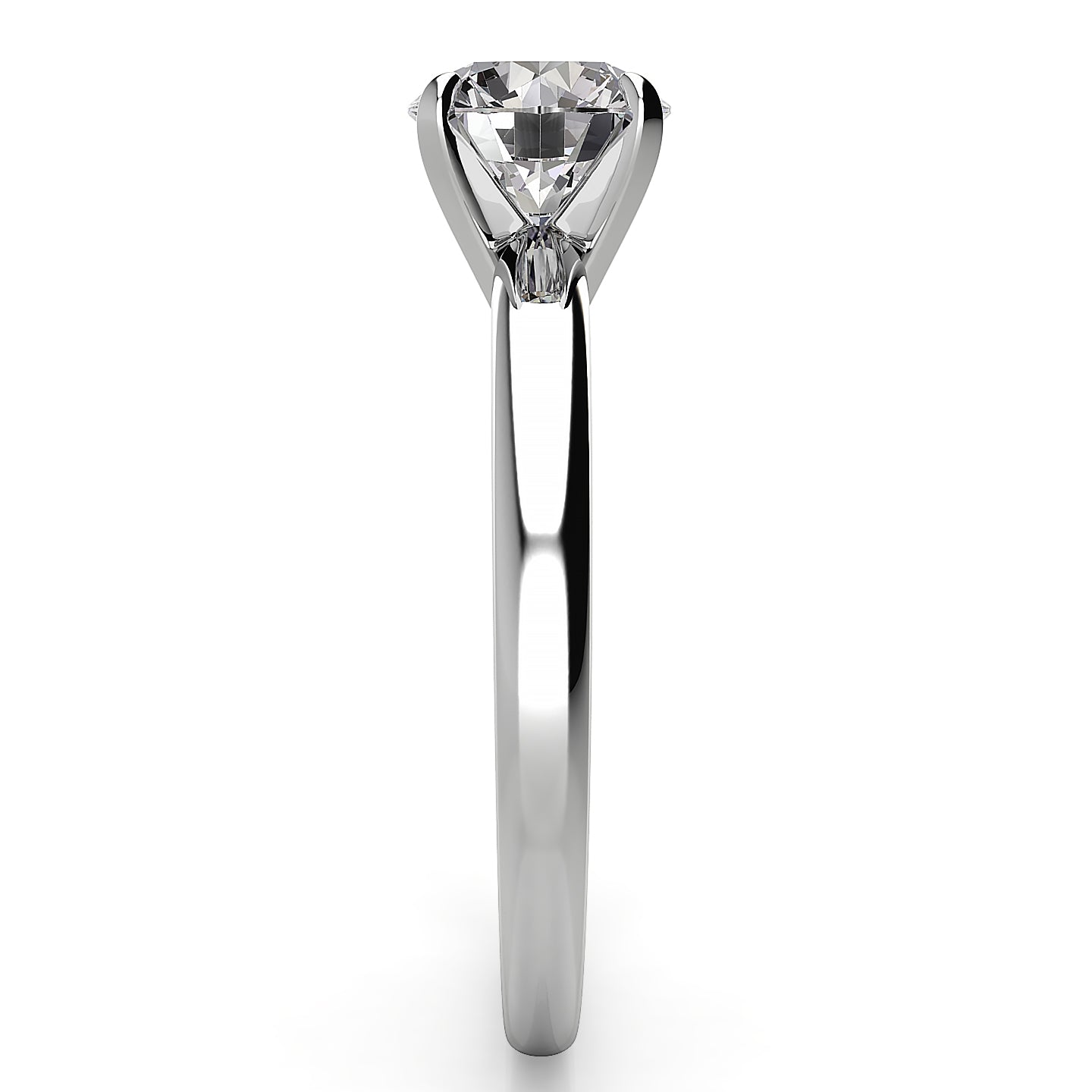 2.20mm Comfort Fit Round Solitaire Engagement Ring