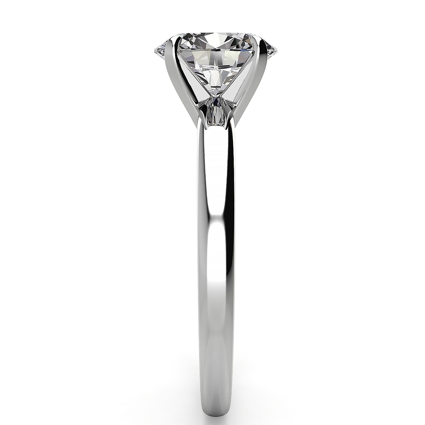 2.20mm Comfort Fit Oval Solitaire Engagement Ring