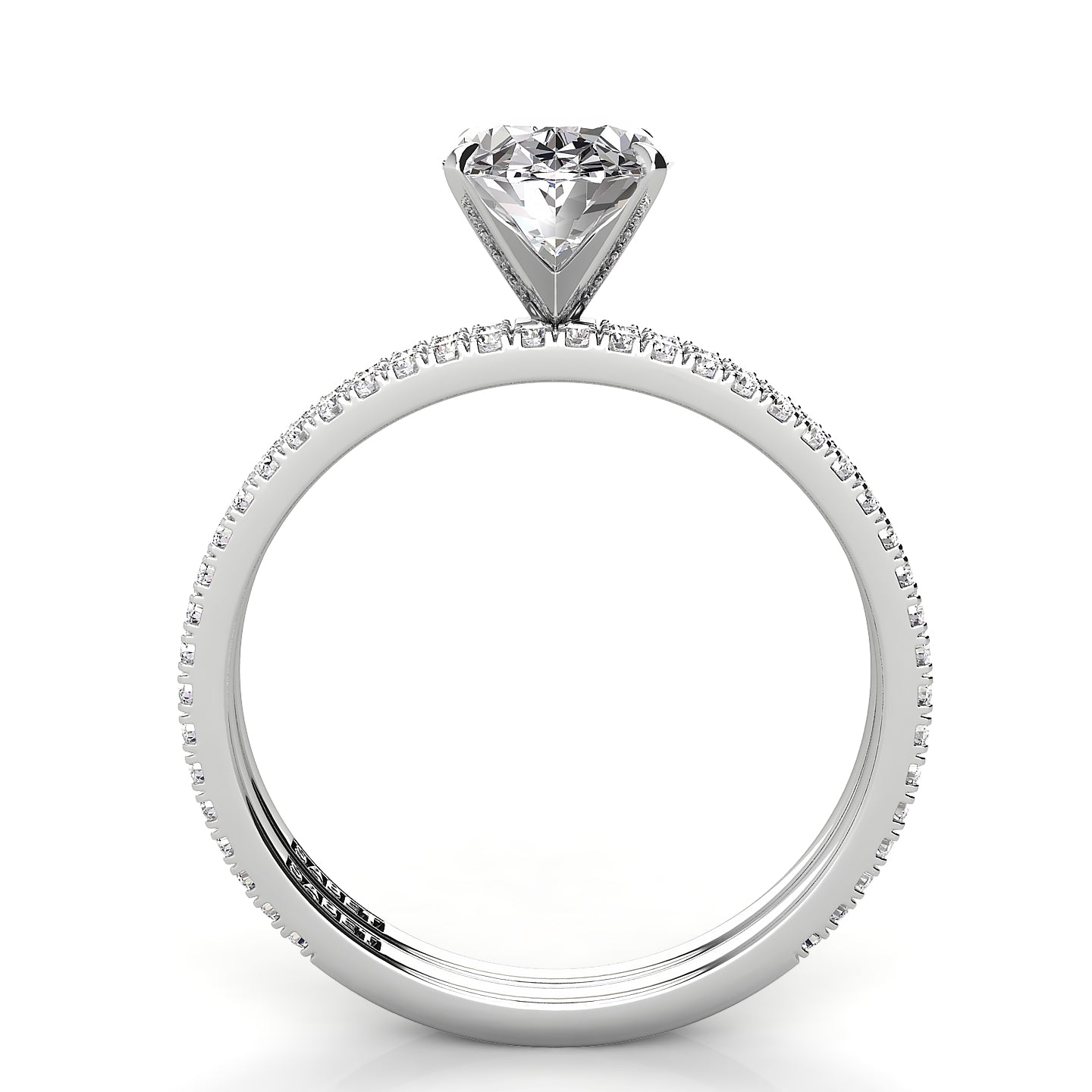 Solitaire Oval Diamond Engagement Ring Set