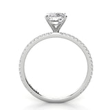 Solitaire Cushion Diamond Engagement Ring