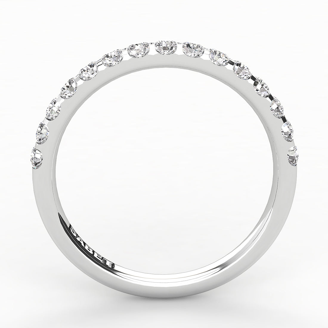 Shared Prong Diamond Wedding Band 15 Stones .25ct