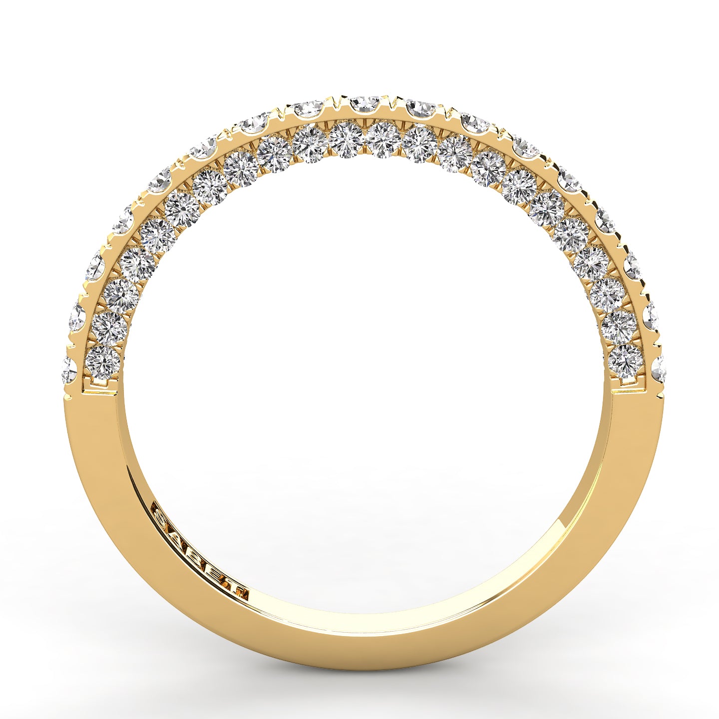 French Pavé Wedding Band 0.56ct