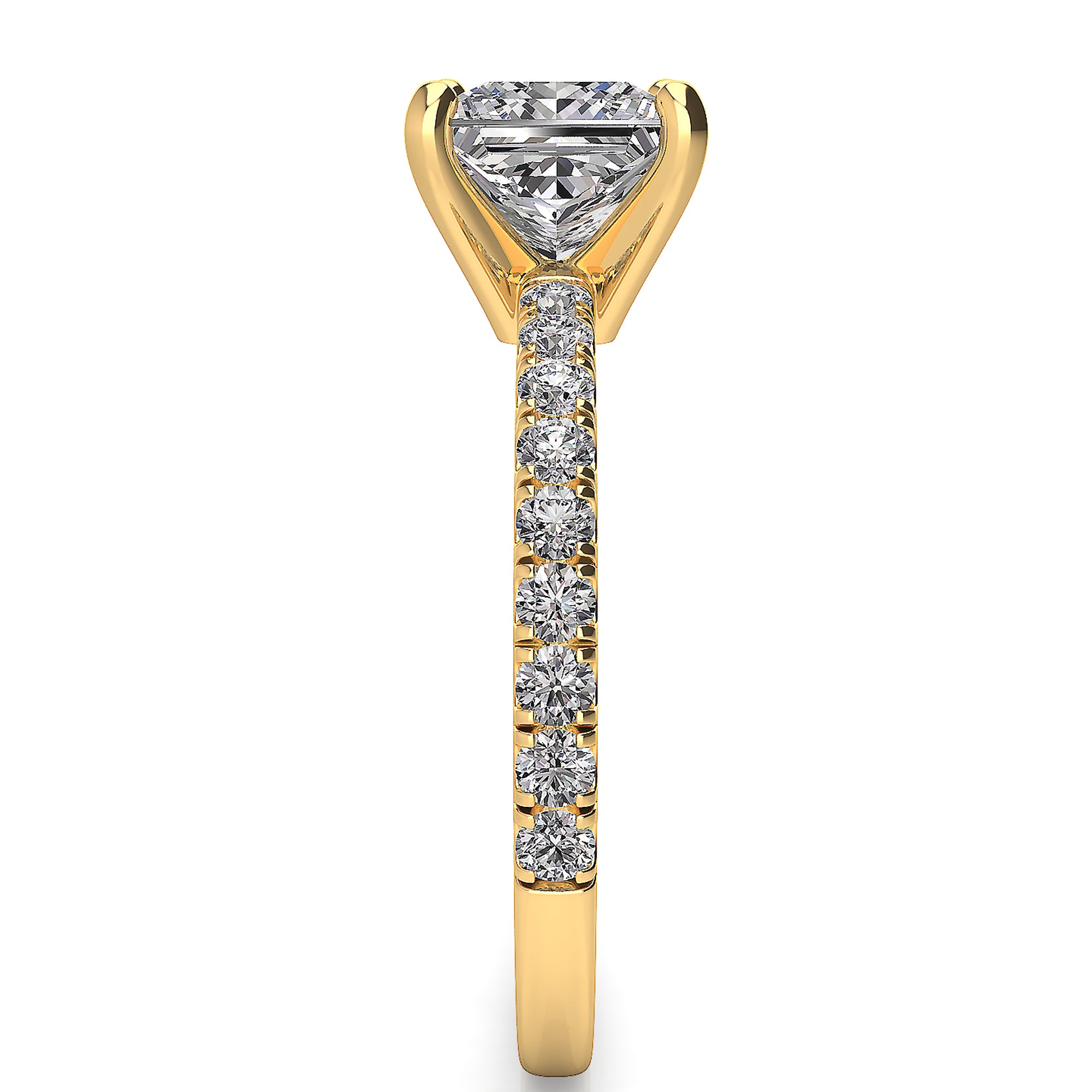 Princess Solitaire Classic Engagement Ring