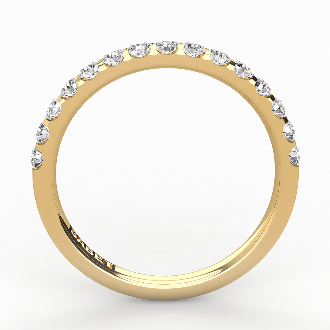 Shared Prong Diamond Wedding Band 15 Stones .25ct