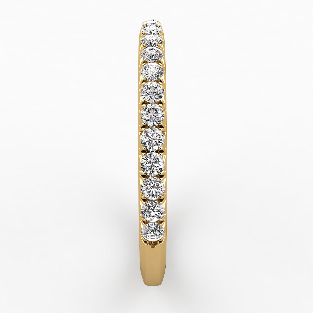 Diamond Straight Wedding Band