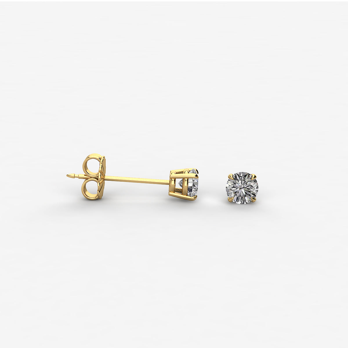 Earth- Mined Natural Diamond - Diamond Stud