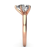 2mm Comfort Fit Pear Solitaire Engagement Ring