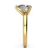 2mm Comfort Fit Pear Solitaire Engagement Ring