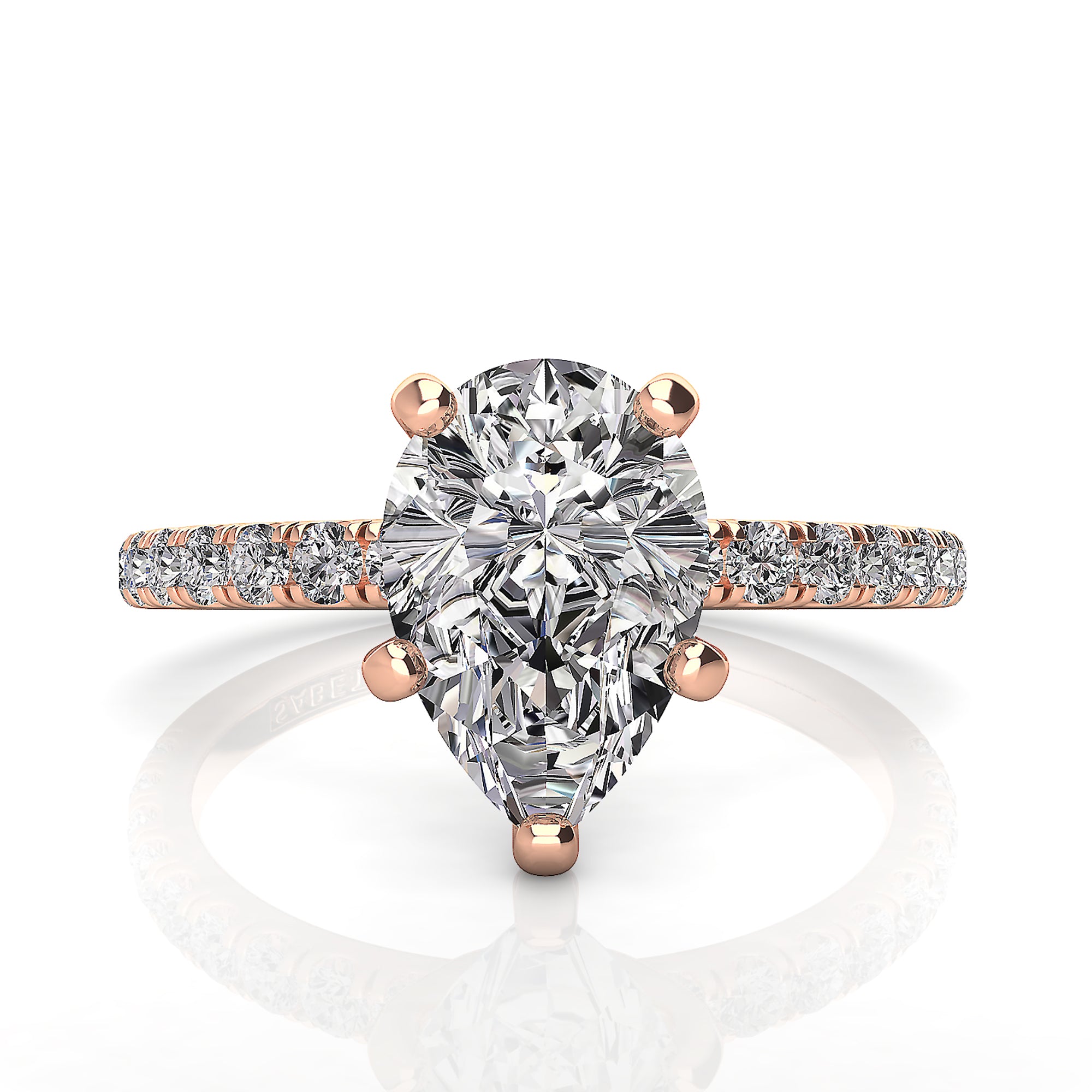 Pear Solitaire Classic Engagement Ring