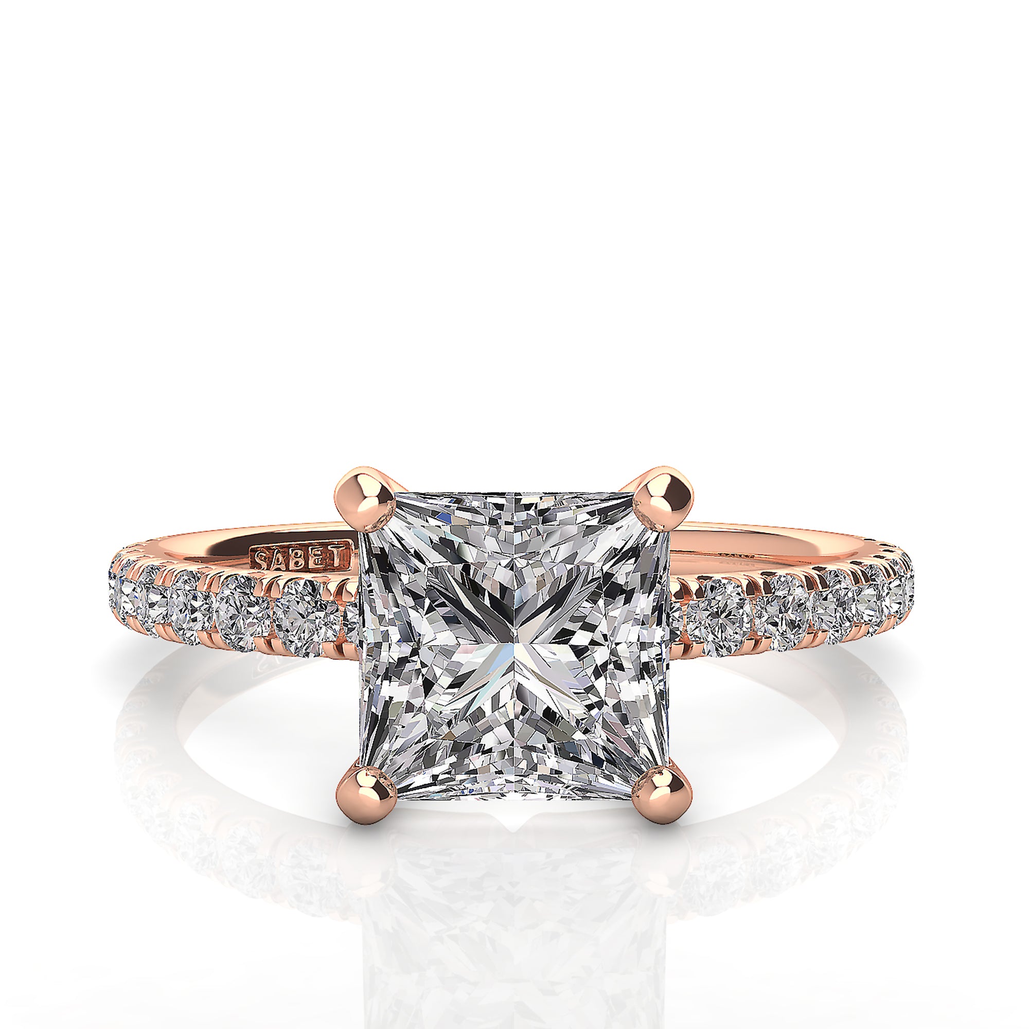Princess Solitaire Classic Engagement Ring