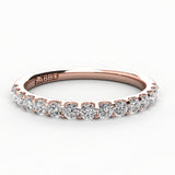 Shared Prong Diamond Wedding Band 15 Stones .25ct