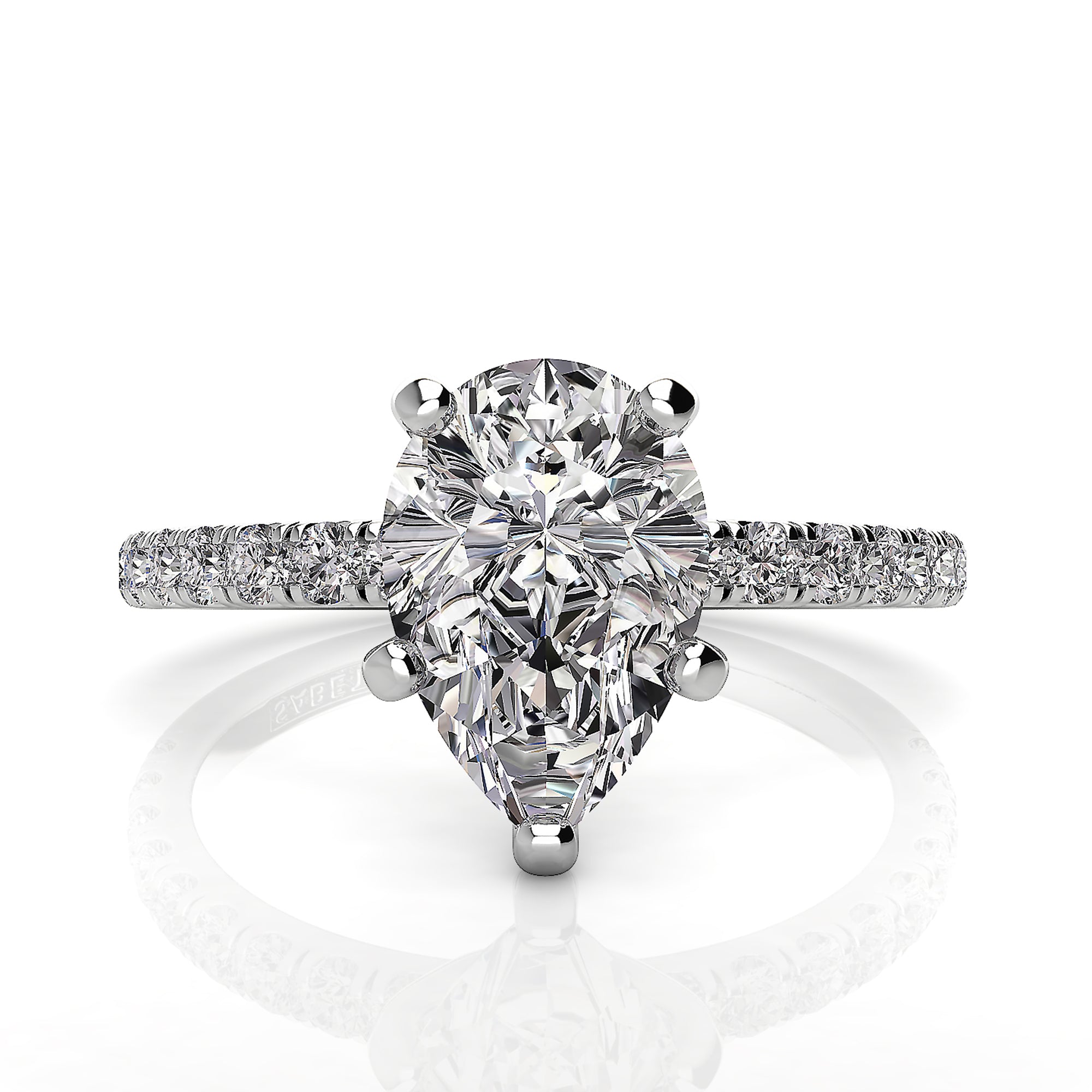 Pear Solitaire Classic Engagement Ring
