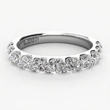Shared Prong Diamond Wedding Band 11 Stones .75ct