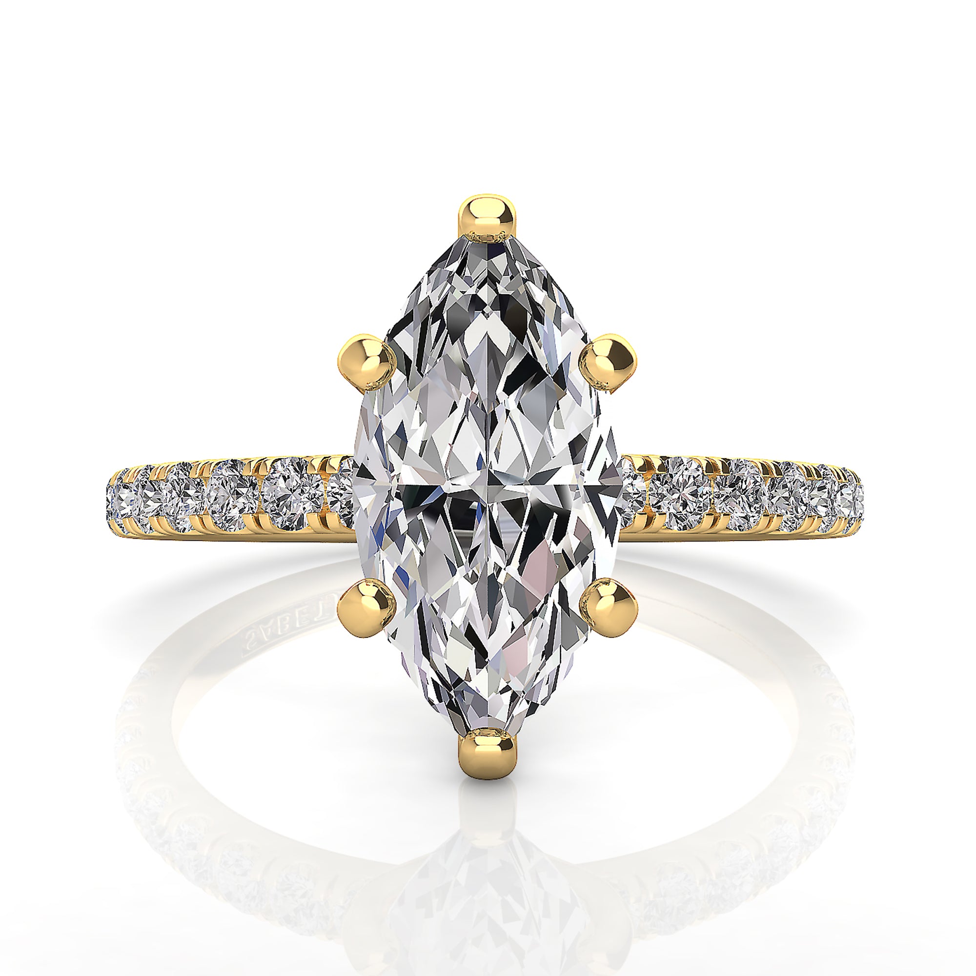 Marquise Solitaire Classic Engagement Ring