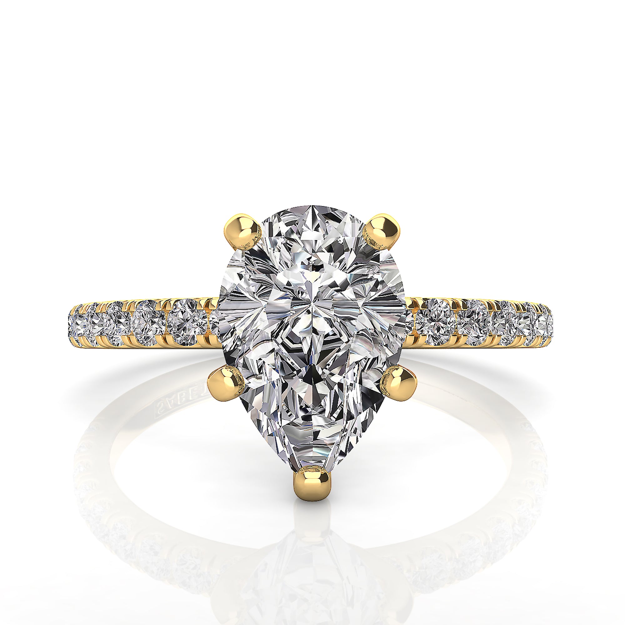 Pear Solitaire Classic Engagement Ring