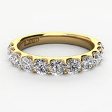 Shared Prong Diamond Wedding Band 11 Stones .75ct