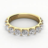 Shared Prong Diamond Wedding Band 9 Stones 1.25ct