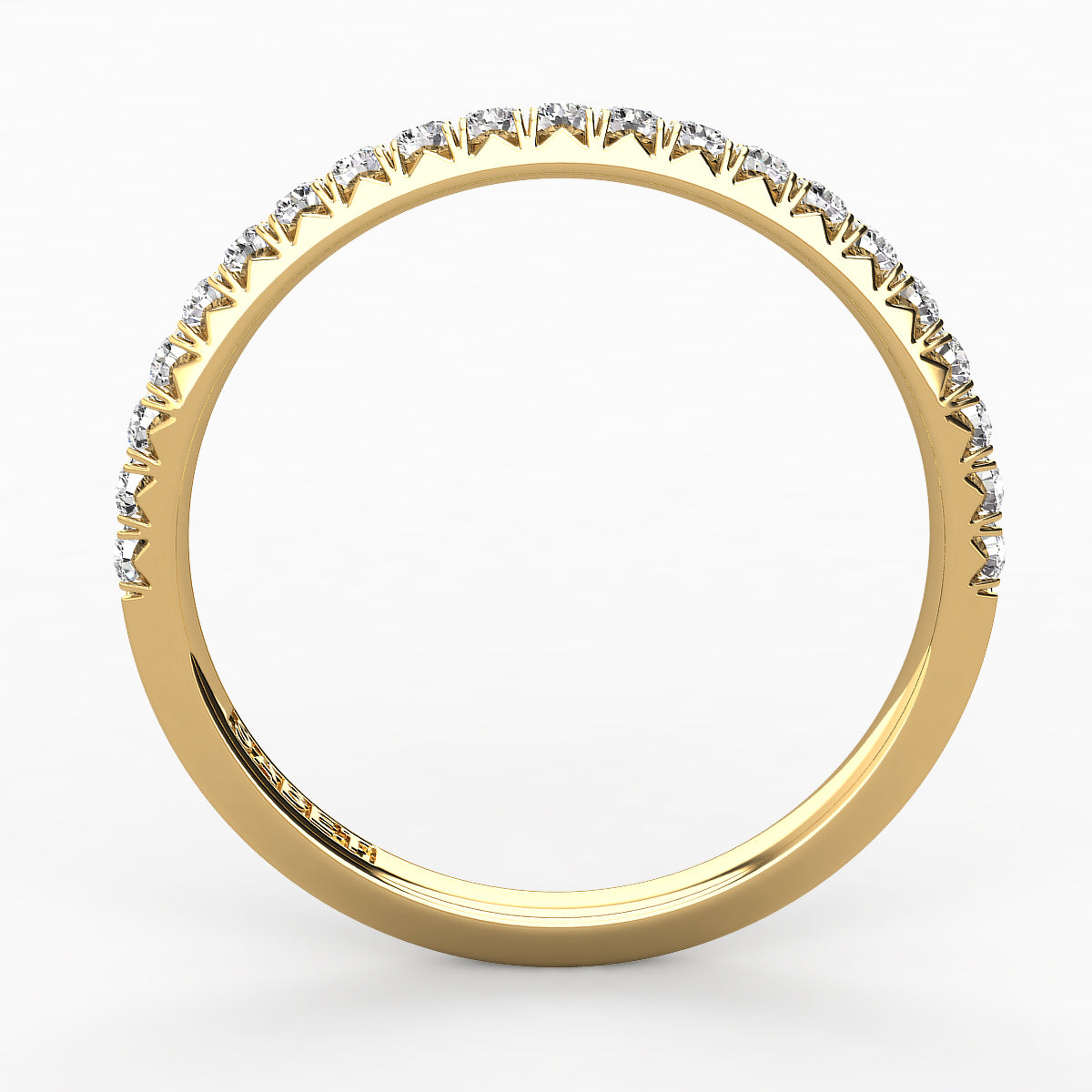 Diamond Straight Wedding Band