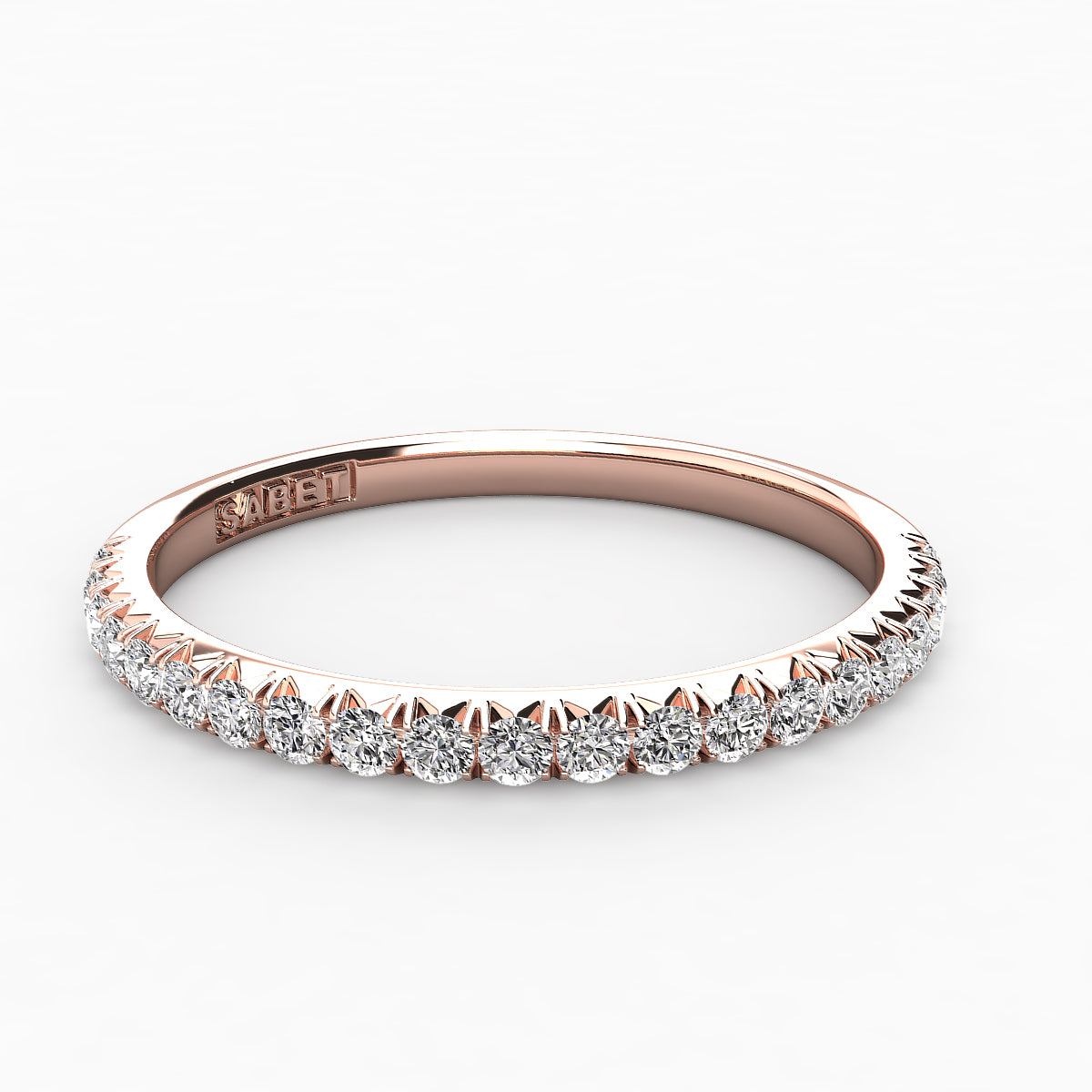 Diamond Straight Wedding Band