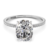 Solitaire Cushion Diamond Engagement Ring