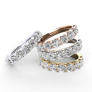 Shared Prong Diamond Wedding Band 9 Stones 1.25ct