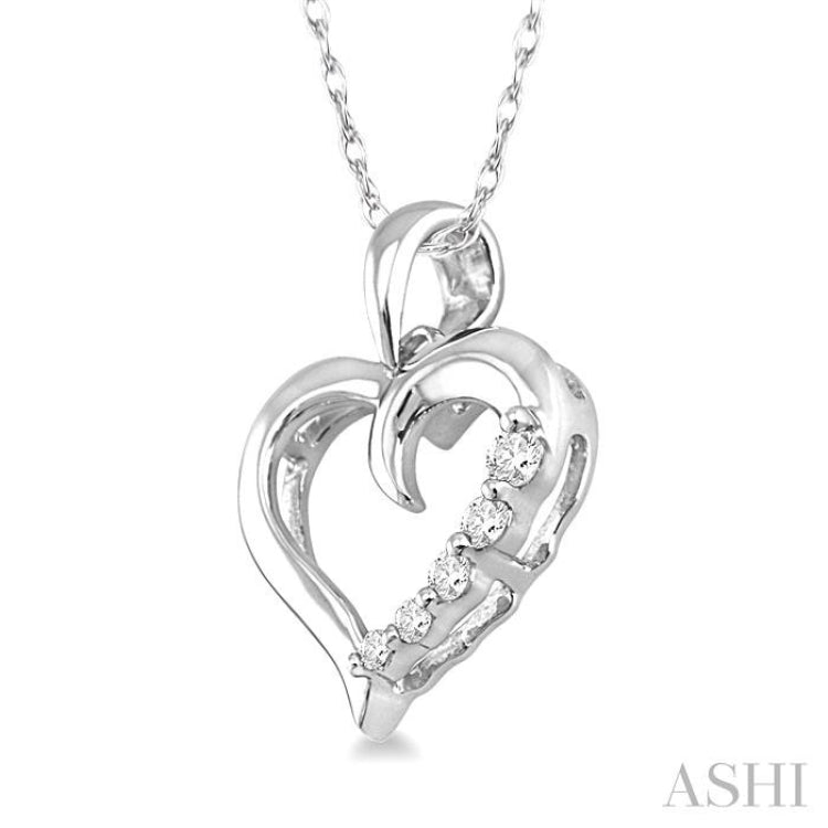 Journey Heart Shape Diamond Pendant