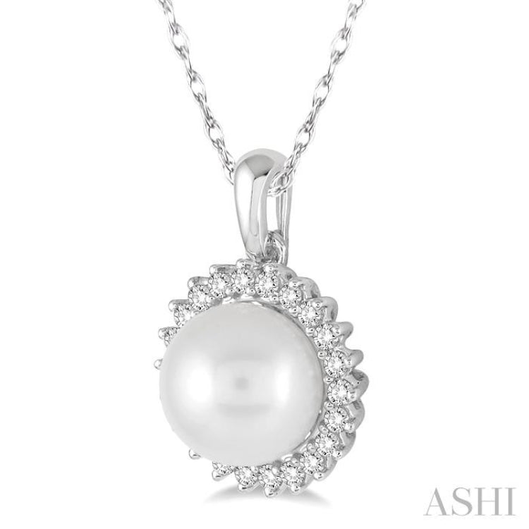 Pearl & Diamond Pendant