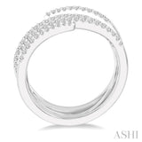 Open Spiral Diamond Fashion Ring