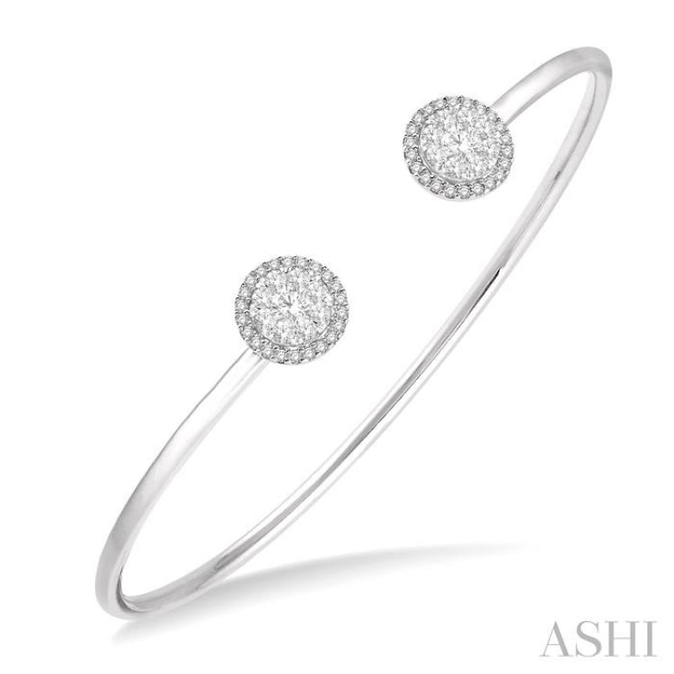Lovebright Essential Cuff Open Diamond Bangle