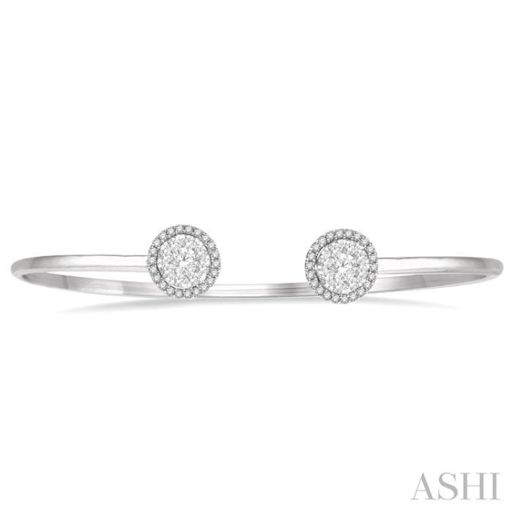 Lovebright Essential Cuff Open Diamond Bangle