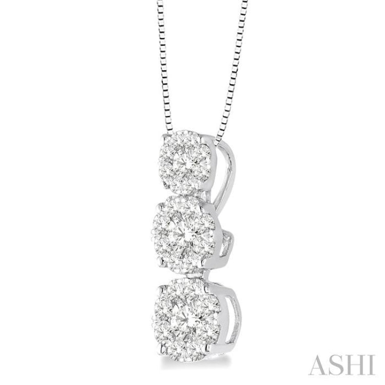 Past Present & Future Lovebright Diamond Pendant