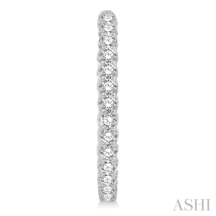 Diamond Hoop Earrings