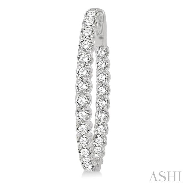 Diamond Hoop Earrings