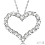 Heart Shape Diamond Pendant