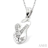 Diamond Flip Flop Pendant