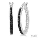 Silver Diamond Earrings