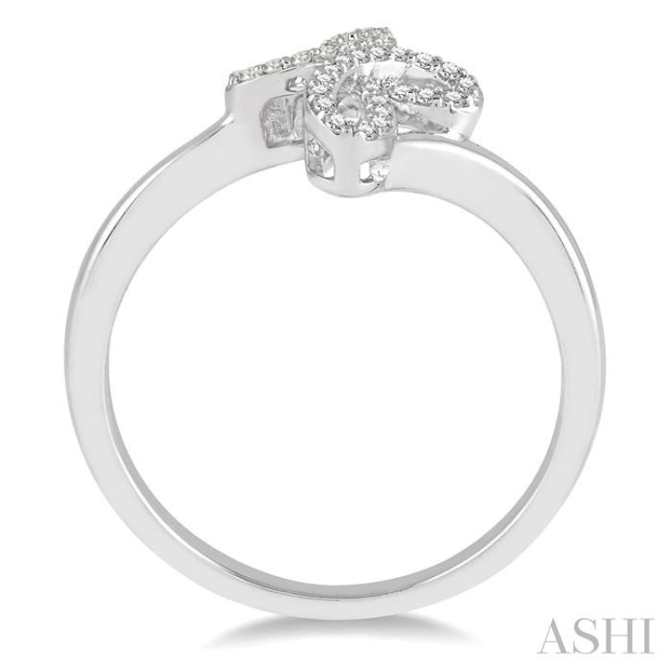 Light Weight Diamond Cross Fashion Ring