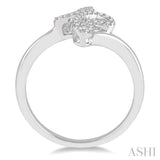 Light Weight Diamond Cross Fashion Ring