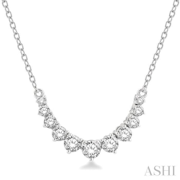 アクセサリー GARDEL SMILE NECKLACE/(S) 50cm Graduated Diamond Smile Necklace - 991HVWFADFGNKWG