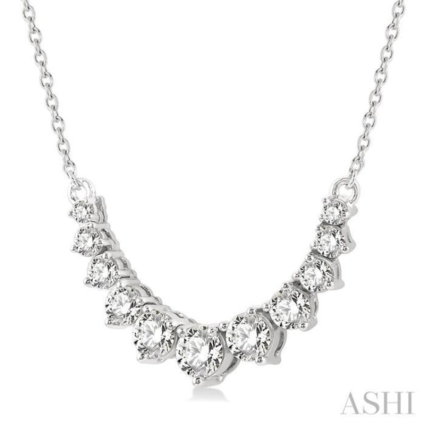 アクセサリー GARDEL SMILE NECKLACE/(S) 50cm Graduated Diamond Smile Necklace - 991HVWFADFGNKWG