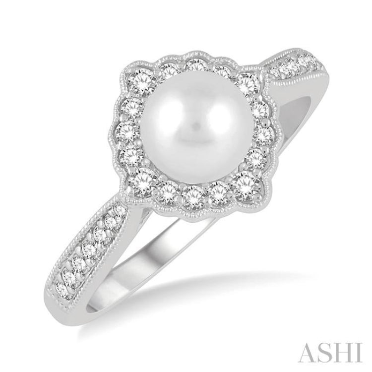 Pearl & Diamond Ring