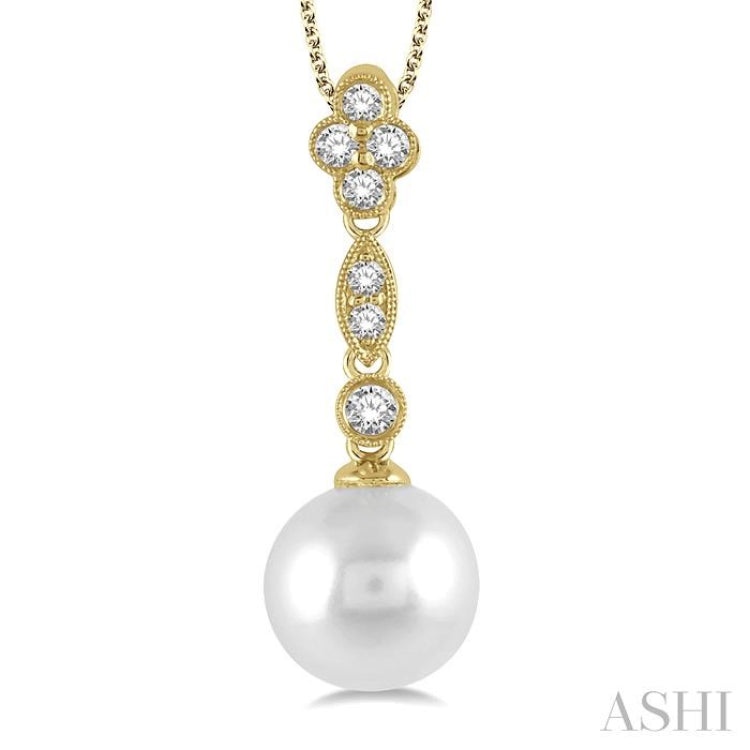 Pearl & Diamond Pendant