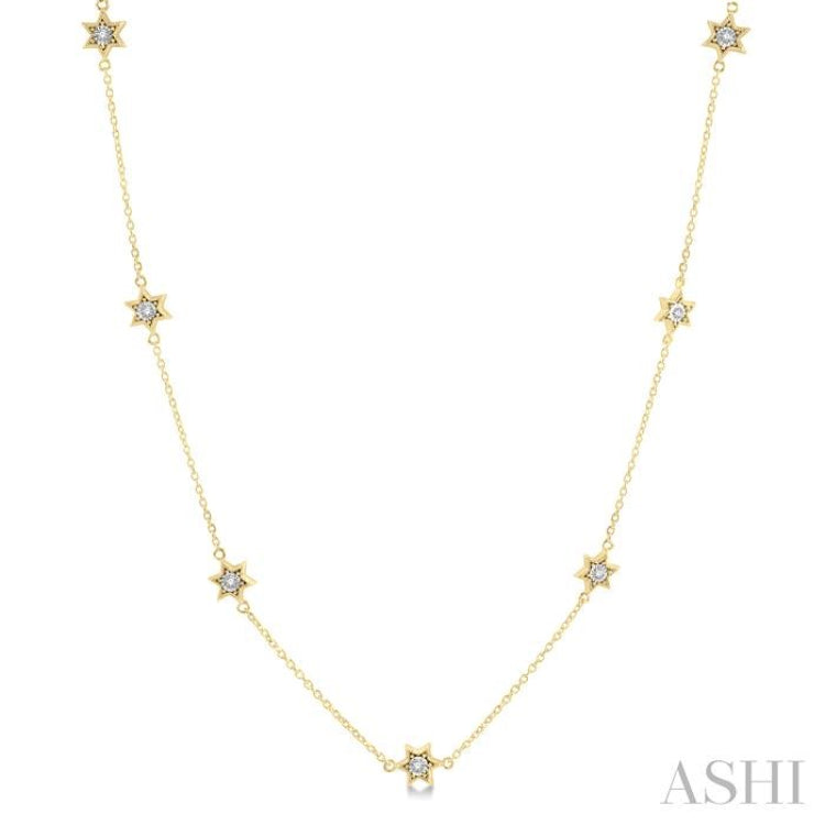 Diamond Star Station Necklace