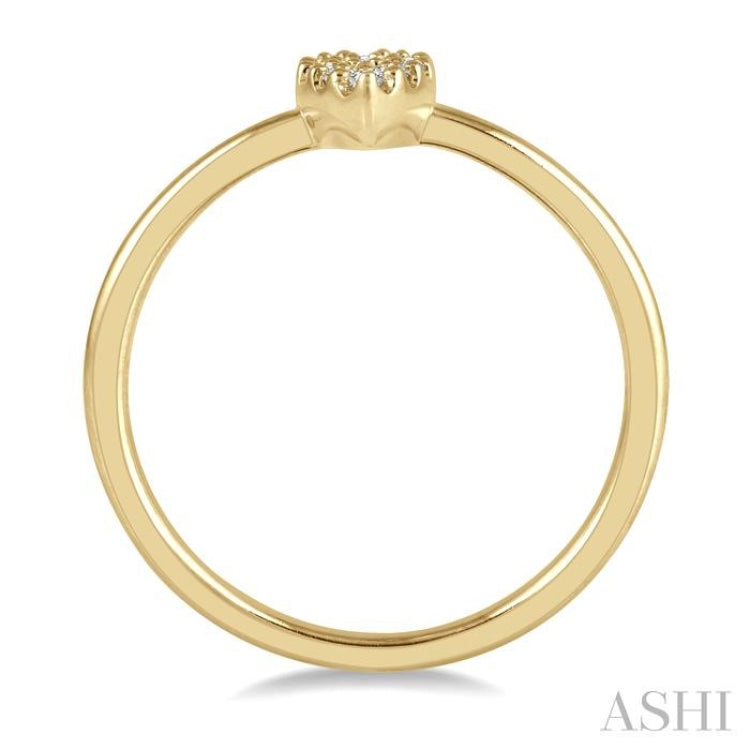 Pear Shape Petite Diamond Ring