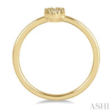 Pear Shape Petite Diamond Ring