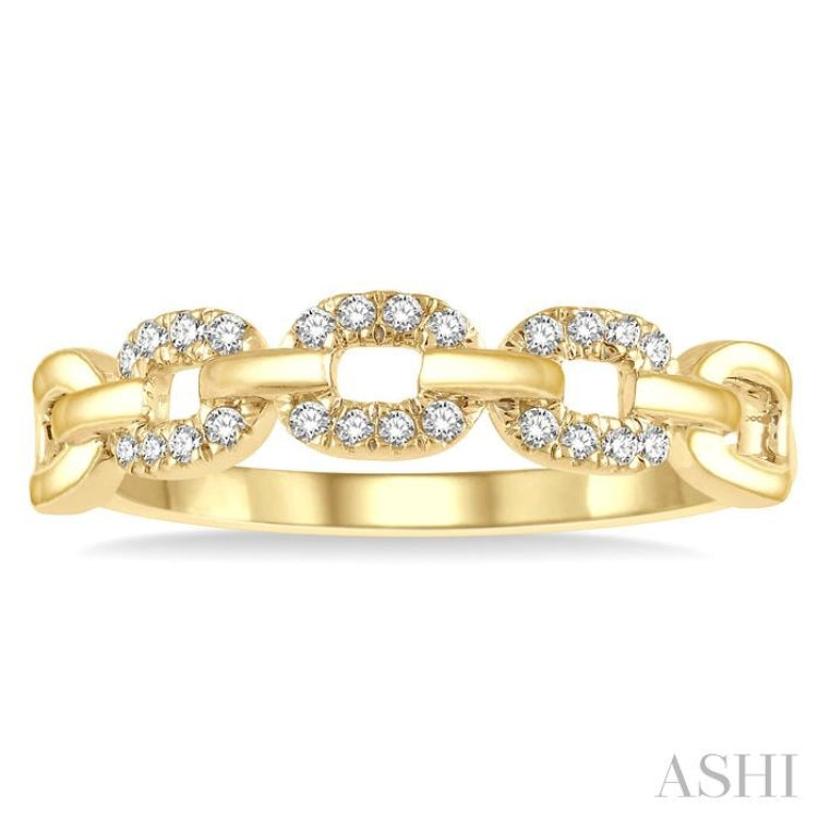 Paper Clip Diamond Ring