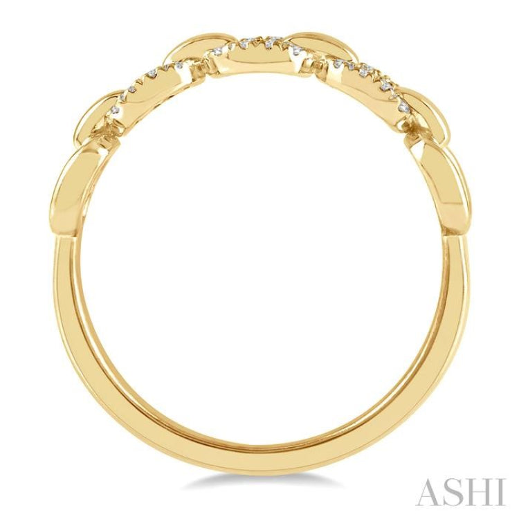 Paper Clip Diamond Ring