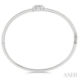 Stackable Oval Shape Lovebright Essential Diamond Bangle
