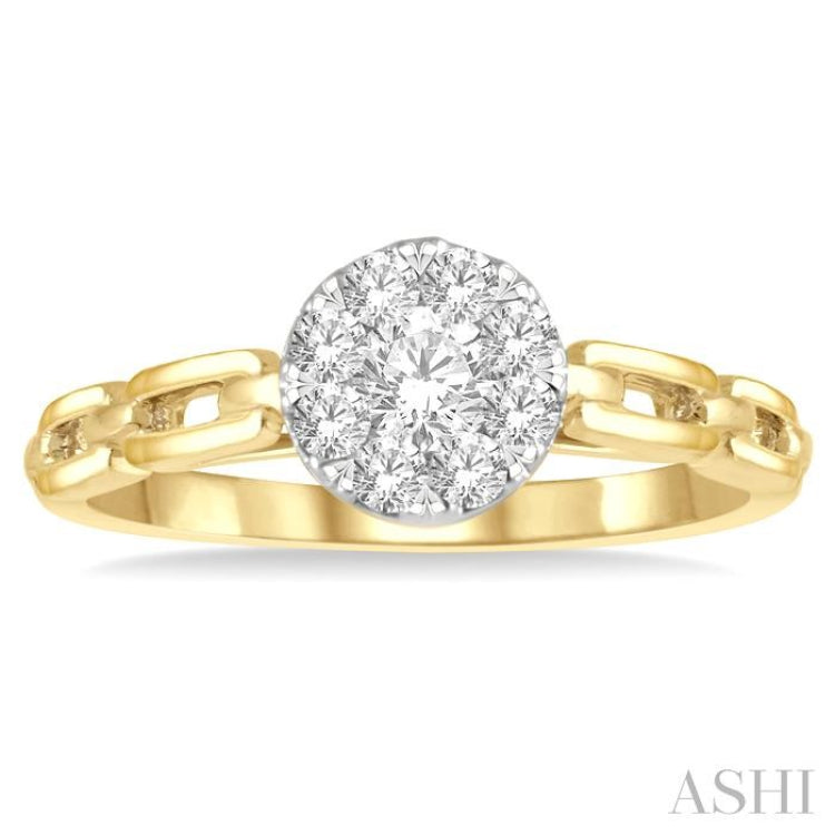 Lovebright Paper Clip Diamond Ring