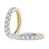 Intricate Delicate Quilted Anniversary Band